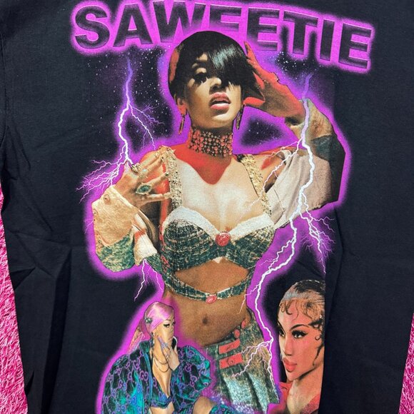 Saweetie High Maintenance Album Collage Atlanta Rap Tee M - Picture 2 of 4